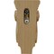 Ekena Millwork 3"W x 1 3/4"D x 6"H Extra Small Traditional Pilaster Wood Corbel, Cherry CORW03X02X06PTCH - alternate 2